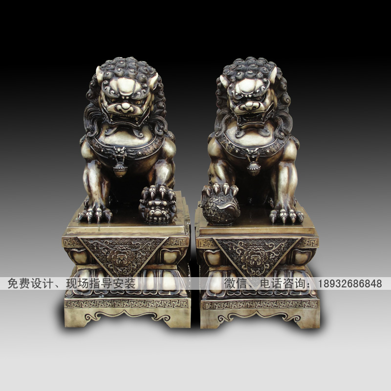 銅雕獅子, 銅獅子廠家【報價】鑄銅動物雕塑制作,青銅黃銅小獅子批發